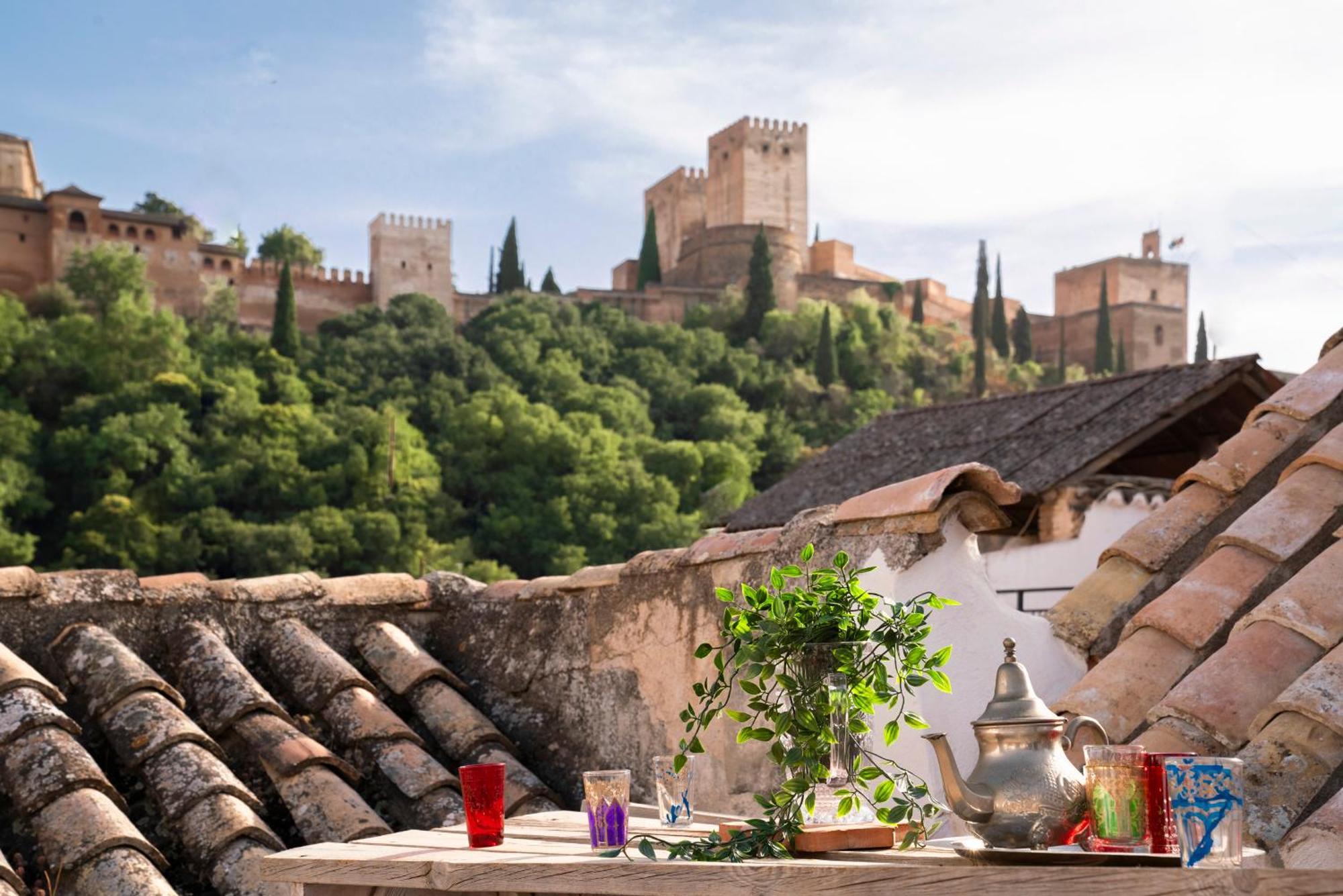 El Rincon Nazari - Vistas A La Alhambra Y Terraza Apartment กรานาดา ภายนอก รูปภาพ